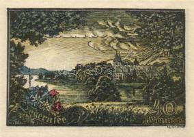 Német Birodalom / Weimari Köztársaság / Tegernsee 1921. 10Pf + 20Pf + 30Pf + 40Pf 4 klf db, teljes s...