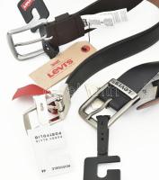 3 darab bőr öv, közte Lewis, újszerű