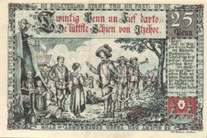 Német Birodalom / Weimari Köztársaság / Itzehoe 1920. 25Pf + 50Pf + 1M 3 klf db, teljes sor T:I