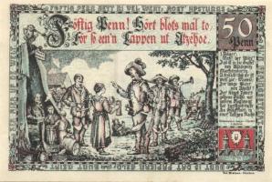 Német Birodalom / Weimari Köztársaság / Itzehoe 1920. 25Pf + 50Pf + 1M 3 klf db, teljes sor T:I