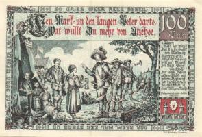 Német Birodalom / Weimari Köztársaság / Itzehoe 1920. 25Pf + 50Pf + 1M 3 klf db, teljes sor T:I