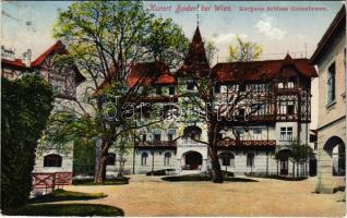 1925 Baden bei Wien, Kurhaus Schloss Gutenbrunn / spa, castle