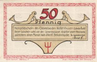 Német Birodalom / Weimari Köztársaság / Kellenhusen DN 25Pf + 50Pf + 75Pf + 100Pf 4 klf db, teljes s...