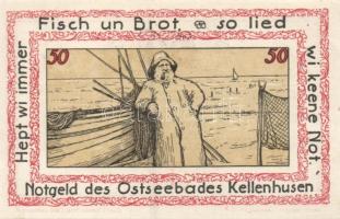 Német Birodalom / Weimari Köztársaság / Kellenhusen DN 25Pf + 50Pf + 75Pf + 100Pf 4 klf db, teljes s...