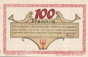 Német Birodalom / Weimari Köztársaság / Kellenhusen DN 25Pf + 50Pf + 75Pf + 100Pf 4 klf db, teljes s...