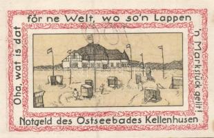 Német Birodalom / Weimari Köztársaság / Kellenhusen DN 25Pf + 50Pf + 75Pf + 100Pf 4 klf db, teljes s...