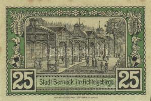 Német Birodalom / Weimari Köztársaság / Berneck 1921. 10Pf + 25Pf + 50Pf 3 klf db, teljes sor T:I