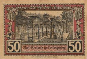 Német Birodalom / Weimari Köztársaság / Berneck 1921. 10Pf + 25Pf + 50Pf 3 klf db, teljes sor T:I