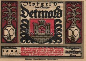 Német Birodalom / Weimari Köztársaság / Detmold 1920. 50Pf (10x) 10 klf db, teljes sor T:I,I-