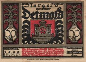 Német Birodalom / Weimari Köztársaság / Detmold 1920. 50Pf (10x) 10 klf db, teljes sor T:I,I-