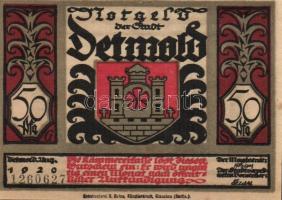 Német Birodalom / Weimari Köztársaság / Detmold 1920. 50Pf (10x) 10 klf db, teljes sor T:I,I-