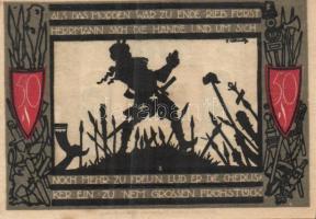 Német Birodalom / Weimari Köztársaság / Detmold 1920. 50Pf (10x) 10 klf db, teljes sor T:I,I-