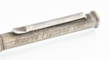 Ezüst(Ag) toll, jelzett, h: 14 cm, bruttó: 22,8 g