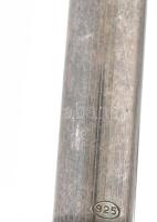 Ezüst(Ag) toll, jelzett, h: 14 cm, bruttó: 22,8 g