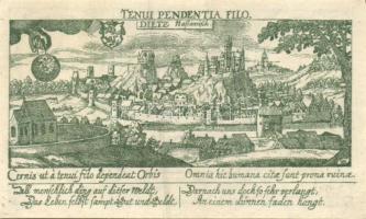 Német Birodalom / Weimari Köztársaság / Diez 1920. 10Pf + 25Pf + 50Pf 3 klf db, teljes sor T:I