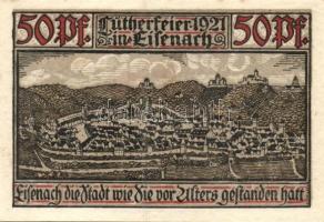 Német Birodalom / Weimari Köztársaság / Eisenach 1921. 50Pf (6x) 6 klf db, teljes sor T:I