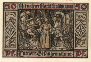 Német Birodalom / Weimari Köztársaság / Eisenach 1921. 50Pf (6x) 6 klf db, teljes sor T:I