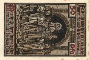 Német Birodalom / Weimari Köztársaság / Eisenach 1921. 50Pf (6x) 6 klf db, teljes sor T:I