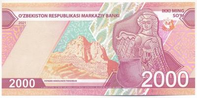 Üzbegisztán 2021. 2000S "CC 0524929" T:UNC
Uzbekistan 2021. 2000 So'm "CC 05249...