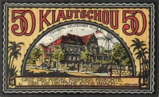 Német Birodalom / Weimari Köztársaság / Neustadt 1922. 50Pf (2x) + 75Pf (2x) 4 klf db, teljes sor T:...