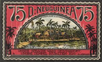 Német Birodalom / Weimari Köztársaság / Neustadt 1922. 50Pf (2x) + 75Pf (2x) 4 klf db, teljes sor T:...