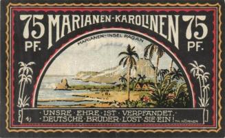 Német Birodalom / Weimari Köztársaság / Neustadt 1922. 50Pf (2x) + 75Pf (2x) 4 klf db, teljes sor T:...