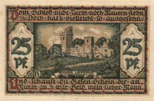 Német Birodalom / Weimari Köztársaság / Raguhn 1921. 25Pf (6x) + 50Pf (6x) 12 klf db, teljes sor T:I