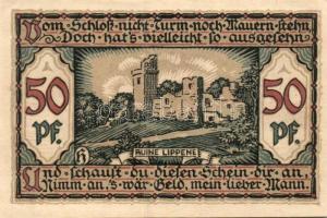 Német Birodalom / Weimari Köztársaság / Raguhn 1921. 25Pf (6x) + 50Pf (6x) 12 klf db, teljes sor T:I