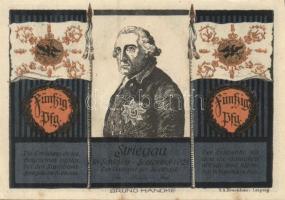 Német Birodalom / Weimari Köztársaság / Striegau 1921. 25Pf (2x) + 50Pf (2x) + 75Pf (2x) 6 klf db, t...