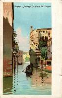 Venezia, Venice; Palazzo Contarin dei Scrigni / palace, canal. litho (tear)