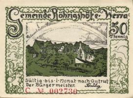 Német Birodalom / Weimari Köztársaság / Röhrigshöfe a. Werra DN 50Pf (6x) 6 klf db, teljes sor T:I-