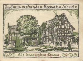 Német Birodalom / Weimari Köztársaság / Röhrigshöfe a. Werra DN 50Pf (6x) 6 klf db, teljes sor T:I-