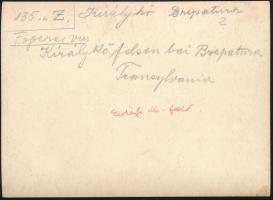 cca 1910 Brassó környéki hegyek, Királykő, Erdélyi Mór (1866-1934) felvétele, hátulján feliratozva, ...