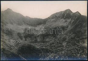 cca 1910 Podragu-tó, Fogaras, Erdélyi Mór (1866-1934) felvétele, hátulján feliratozva, 11,5×16 cm / Podragu, Fogaras, vintage photo by Mór Erdélyi, 16×11,5 cm