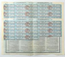 Törökország 1933. "7 1/2%-os Török Államadóssági kötvény, 1933, 2. sorozat" kötvény 500Fr-...