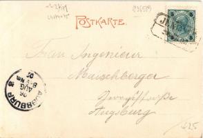 1902 Tirol, Zahnradbahn zum Achensee. Robert Harth No. 21. / cog railway, train, locomotive