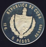 Kuba 1981. 5P Ag "Labdarúgó VB" T:PP