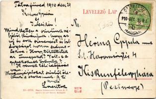 1910 Tátra, Magas-Tátra, Vysoké Tatry; téli élet Szilágyi Dezső emlékműnél, téli sport, kormányozhat...