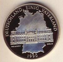 Németország 1990. "Német egység - berlini parlament" ffm emlékérem T:PP