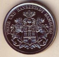 Németország DN "Hamburg szabad kereskedelmi város" ffm emlékérem T:BU