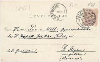 1895 (Vorläufer!) Pozsony, Pressburg, Bratislava; Főtemplom, Városház, Sétatér, Színház / church, to...