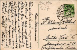 1924 Pozsony, Pressburg, Bratislava; Vasúti alagút, vonat / railway tunnel, trains (EK)