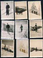 1940-1941 Kárpátalja visszatérésekor sítúrán készült fotók, 33 db, 4×5,5 és 6×8,5 cm közötti méretek...