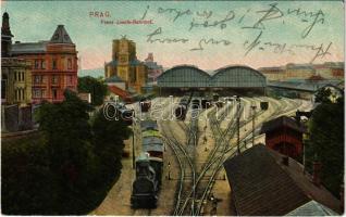 Praha, Prag, Prague; Franz Josefs-Bahnhof / railway station, train, locomotive (EK)