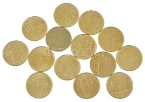 2021. 5Ft Cu-Ni-Zn "75 éves a Forint" (összesen 14db, ebből 5xklf) T:AU,XF