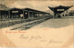 1899 (Vorläufer) Prerov, Prerau; Bahnhof / railway station (EK)