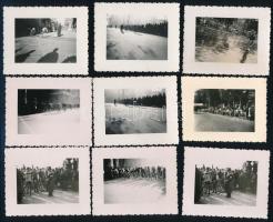1949 Tour de Hongrie kerékpárverseny, 33 db fotó, 6×7 cm