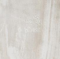 cca 1900/1910 Bernard Bloch jardiniere. Kézzel festett formába öntött porcelánfajansz, épületromban ...