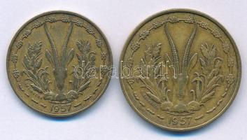 Togo 1957. 10Fr Al-bronz + 25Fr Al-bronz T:XF,VF
Togo 1957. 10 Francs Al-Bronze + 25 Francs Al-Bron...