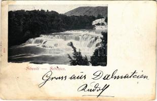 1899 (Vorläufer) Sibenik, Sebenico; waterfall (EB)